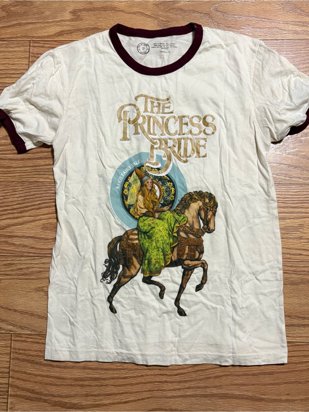 The Princess Bride Ringer Shirt Small Beige by Out of Print Book Reader Bookish